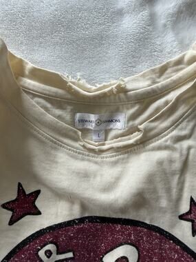 Stewart Simmons Women's Distressed FSU Fear The Spear T-Shirt Size Large